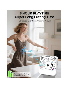 Reproductor de CD portátil ENVYCLOUD 918 Bluetooth recargable 2