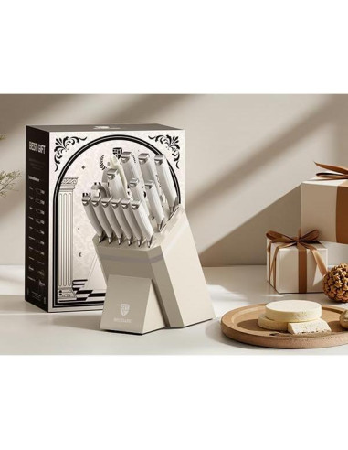 Juego de cuchillos de cocina BRODARK 15 piezas acero inoxidable