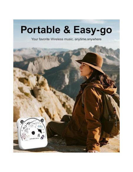 Reproductor de CD portátil ENVYCLOUD 918 Bluetooth recargable