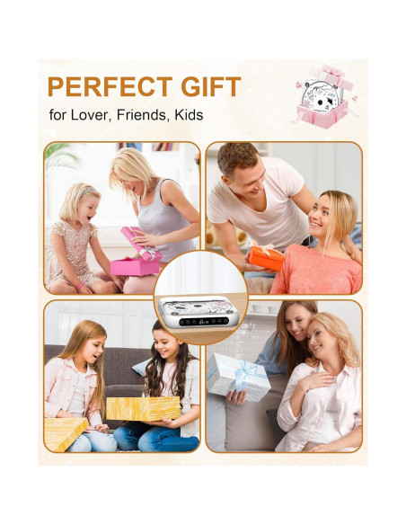 Reproductor de CD portátil ENVYCLOUD 918 Bluetooth recargable