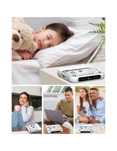 Reproductor de CD portátil ENVYCLOUD 918 Bluetooth recargable