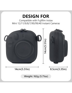 Funda de Almacenamiento Dura EVA para Fujifilm Instax Mini - Negra 2