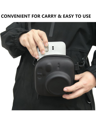 Funda de Almacenamiento Dura EVA para Fujifilm Instax Mini - Negra