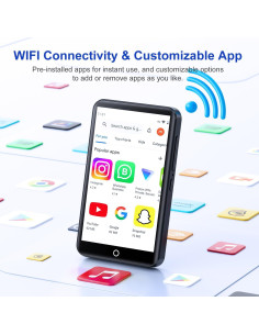 Reproductor MP3 Conrain M301-Pro 96GB Bluetooth WiFi Pantalla 4.02" 2