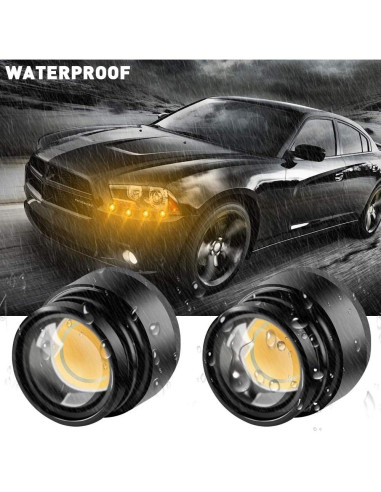 Luz de Advertencia LED Teguangmei 4 en 1 Ámbar 12V Control Remoto