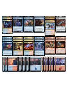 Baraja de Mago Élite Izzet MTG - Gandalf Rojo Azul 60 Cartas
