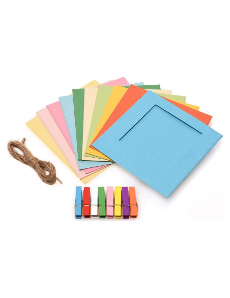 Marcos de Foto Cuadrados Coloridos Zink para Fotos 2x3 cm