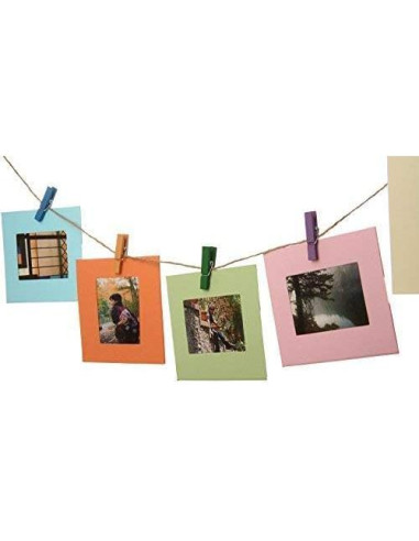 Marcos de Foto Cuadrados Coloridos Zink para Fotos 2x3 cm