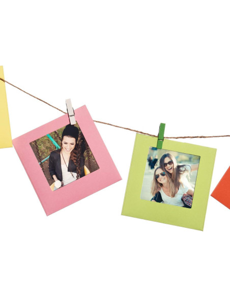 Marcos de Foto Cuadrados Coloridos Zink para Fotos 2x3 cm