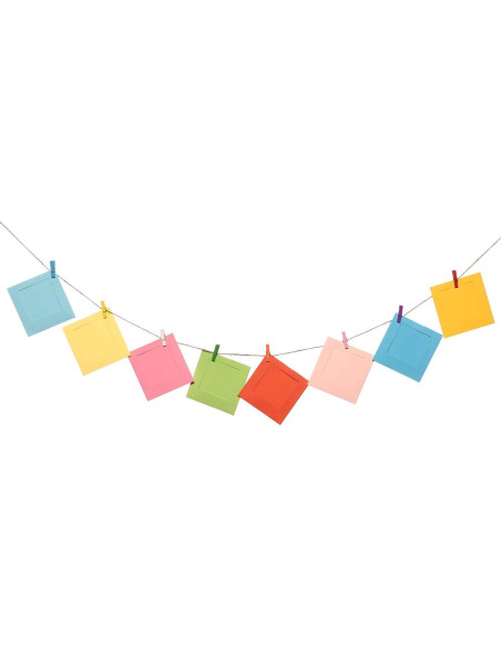 Marcos de Foto Cuadrados Coloridos Zink para Fotos 2x3 cm