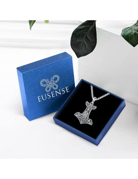 Collar Vikingos Mjolnir Thor Plata Esterlina 925 61 cm