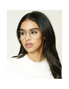 Gafas de Aviador HJSTES Lentes Transparentes Anti-Luz Azul 2
