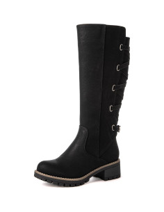 Botas Altas de Motocicleta para Mujer Globalwin GW-W22YY07 Negro 2