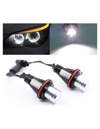 2 Bombillas LED de Marcador Halo 5W CSSLYZL para BMW