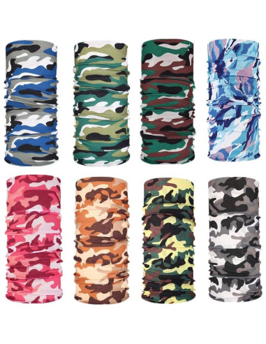 Mascarilla Gaiter de Cuello NEXTOUR UPF 50+ 12 Piezas Camuflaje