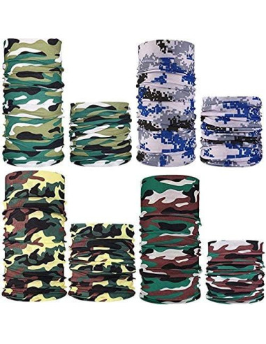 Mascarilla Gaiter de Cuello NEXTOUR UPF 50+ 12 Piezas Camuflaje