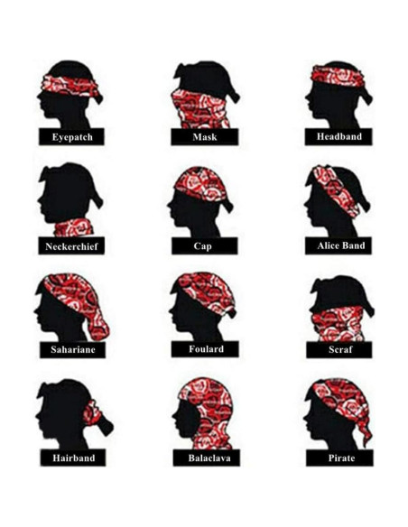 Mascarilla Gaiter de Cuello NEXTOUR UPF 50+ 12 Piezas Camuflaje