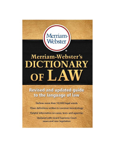Merriam-Webster's Dictionary of Law, Newest Edition, Trade Paperback
