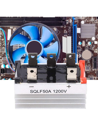 Puente Rectificador Trifásico SQLF50A 50A 1200V con Disipador