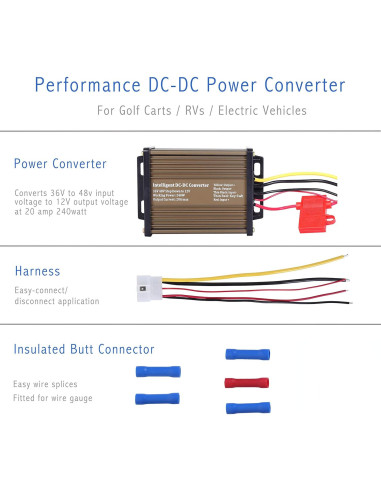 Regulador de Voltaje Pro Chaser 20A 240W 36V a 12V