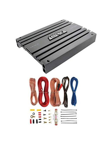 Amplificador de Potencia Pyramid PB918 2000W 2 Canales + Kit Cableado 8 Gauge