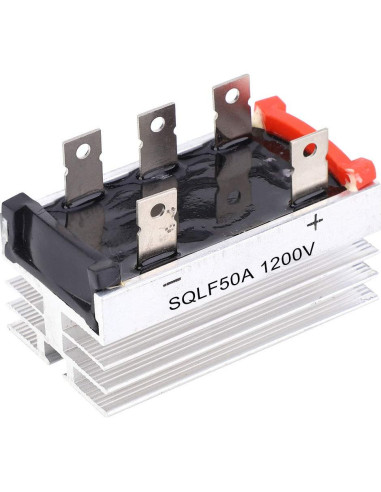 Puente Rectificador Trifásico SQLF50A 50A 1200V con Disipador