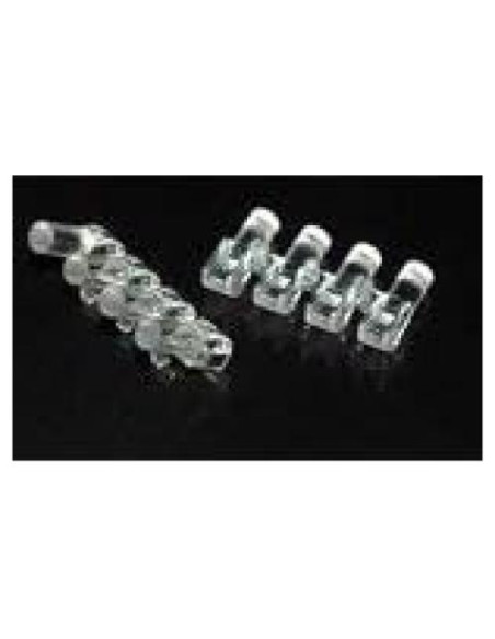 Tubería de Luz LED Redonda Clara Rígida 25 Unidades