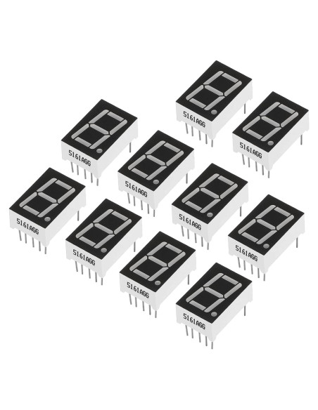 Tubo Digital LED Verde PATIKIL 20 Unidades 0.56" 3.3V 10 Pines