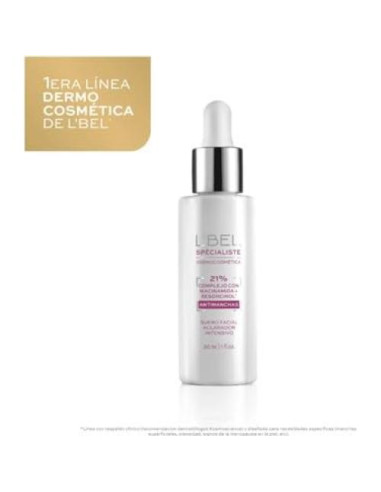 Suero Aclarador Anti-Manchas L'Bel 30 ml Niacinamida 21%