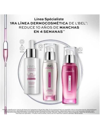 Suero Aclarador Anti-Manchas L'Bel 30 ml Niacinamida 21%