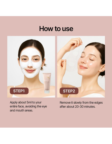 Mascarilla Facial Nocturna FARMSTAY Arroz y Ácido Hialurónico 150ml