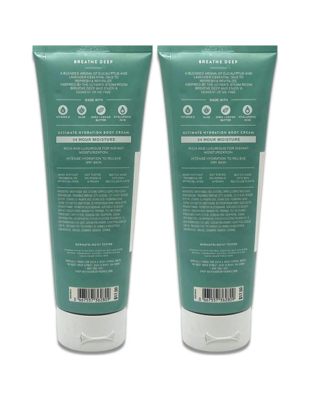 Crema Corporal Aromaterapia Eucalipto & Lavanda 2x226g - Bath & Body Works