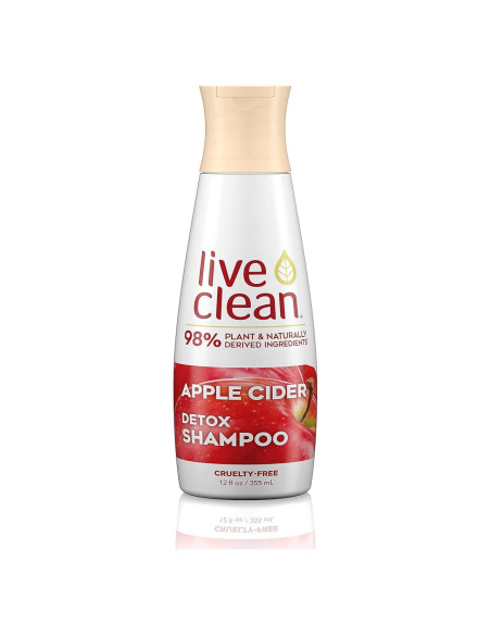 Champú Detox Live Clean Vinagre de Manzana 355 ml Vegano