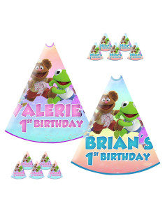 Sombreros de Fiesta Personalizados Muppet Babies - Paquete de 12