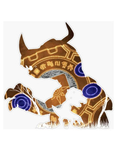 Calcomanías de Dinosaurios CED Designs - Greymon y Agumon 12.7 cm