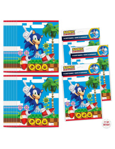 Bolsas de Fiesta Sonic 24 Unidades 18.42x20.96cm Plástico