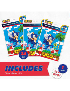 Bolsas de Fiesta Sonic 24 Unidades 18.42x20.96cm Plástico 2