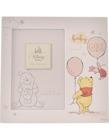 Marco de Foto Winnie The Pooh y Piglet Happy Homewares 18.5x18.5 cm