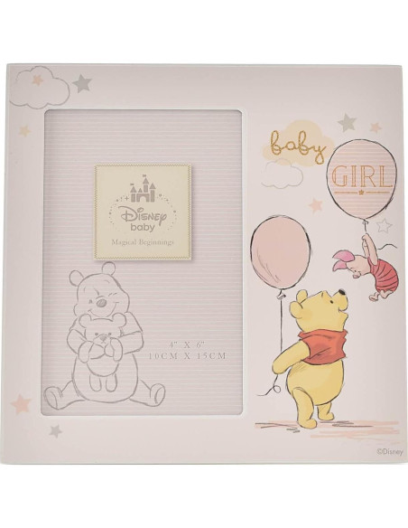 Marco de Foto Winnie The Pooh y Piglet Happy Homewares 18.5x18.5 cm