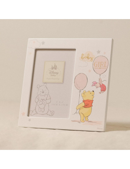 Marco de Foto Winnie The Pooh y Piglet Happy Homewares 18.5x18.5 cm