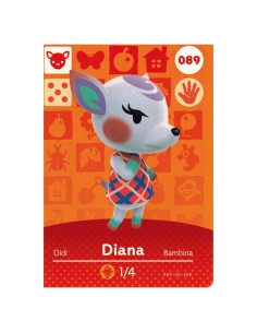 Tarjeta Amiibo Animal Crossing Diana 089/100 - Nueva