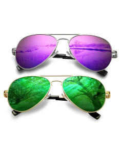 Gafas de sol AIEYEZO aviador polarizadas UV400 unisex