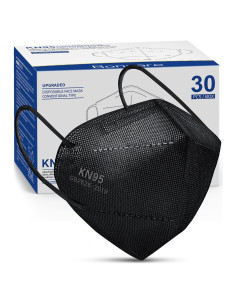 Mascarilla KN95 Boncare Negra 30 Pcs 5 Capas Filtrado 95%