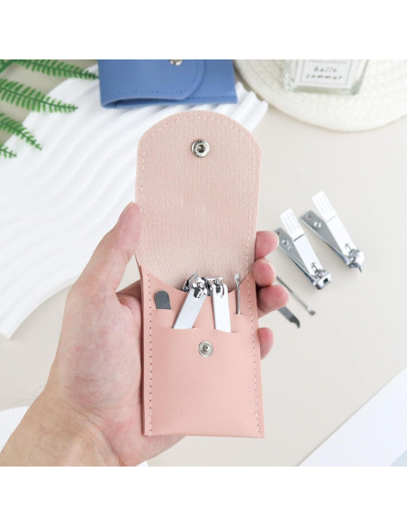 10 Sets de Cortauñas HAIFOTRVA de Acero Inoxidable Portátil