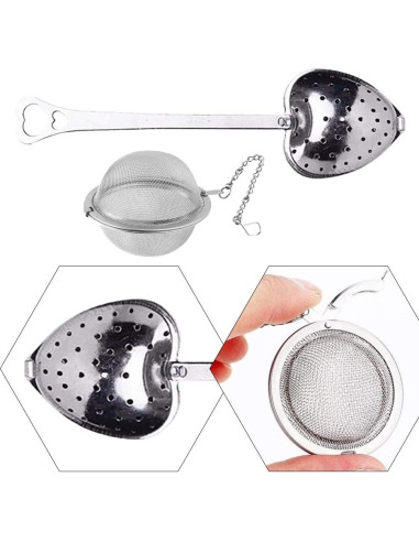 Paquete de 4 Infusores de Té Acero Inoxidable YUANHONGJIAN