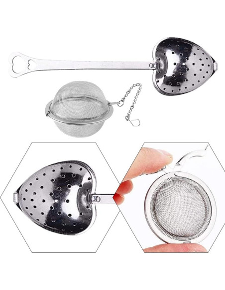 Paquete de 4 Infusores de Té Acero Inoxidable YUANHONGJIAN