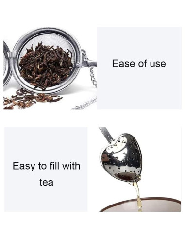 Paquete de 4 Infusores de Té Acero Inoxidable YUANHONGJIAN