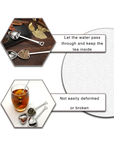 Paquete de 4 Infusores de Té Acero Inoxidable YUANHONGJIAN