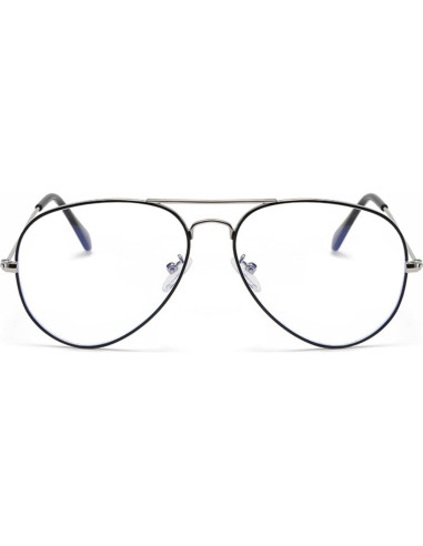 Gafas de Aviador HJSTES Lentes Anti Luz Azul para Hombres y Mujeres