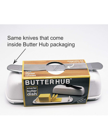 Cuchillos de Mantequilla Acero Inoxidable Butter Hub (Juego de 2)